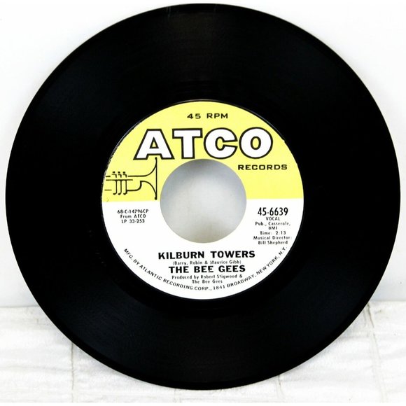1968 Bee Gees I Started A Joke/Kilburn Towers ATCO Record 45-6639 Vinyl LP Singl - Picture 3 of 3